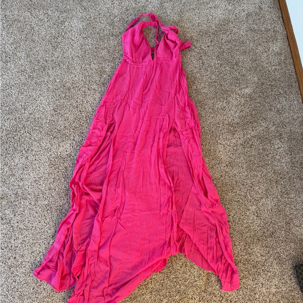 Superdown Fuchsia Ruffle Dress - Picture 4 of 5